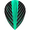 Harrows Quantum Dart Flights - 100 Micron - Pear - 3D Effect - 1 Set (3) (Jade) view 1