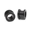 Ear Plugs Black Anodized Ear Tunnels Screw Design Surgical Steel Set (10g (2.4 mm)) view 1