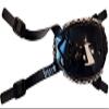SportStar Victory T-Rex Hurricane Gel Football Chinstrap (Black, S/M) view 1