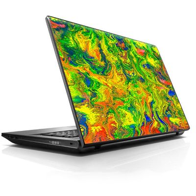 15 15.6 inch Laptop Notebook Skin Vinyl Sticker Cover Decal Fits 13.3" 14" 15.6" 16" HP Lenovo Apple Mac Dell Compaq Asus Acer Green Trippy Color Mix Psychedelic