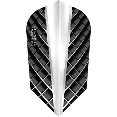 Harrows Quantum Dart Flights - 100 Micron - Slim - 3D Effect - 1 Set (3) (Clear)