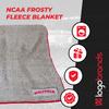 Logo Brands NCAA North Carolina State Wolfpack Frosty Fleece Throw Blanket (50" x 60")  Soft Sherpa Material with Team Logo, Team Color Trim view 2