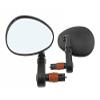 Two 3D Mirror Bar End 2002SB Black. Set of bike mirrors. Pair of bicycle mirrors. 2 bike Mirrors. view 1