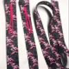 Hot Pink cinch strap set latigo double off billet stitched together billet view 3