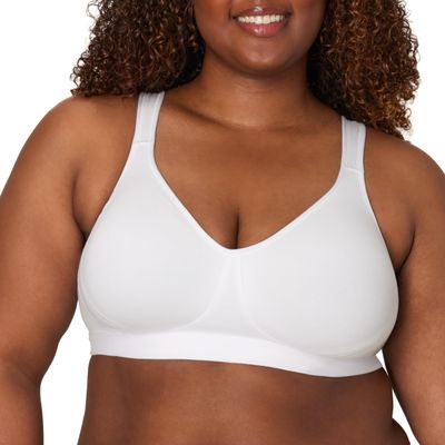 PLAYTEX Womens 18 Hour Ultimate Lift & Support Cotton Stretch Wireless Us474c Full Coverage Bra, Cotton White, 38C US