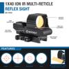 Barska AC13154 1x40 ION Red Dot Reflex Sight Multi Reticle with Mount, Black view 4