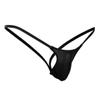 ACSUSS Men's Grape Smugglers Micro Bulge Pouch Thongs V-String Bikini Briefs Underwear Black L view 1