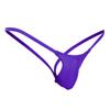 ACSUSS Men's Grape Smugglers Micro Bulge Pouch Thongs V-String Bikini Briefs Underwear Purple XL view 1