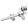 MILAEM Archery Compound Bow Sight Single Pin Scope Sight with 4/6/8X Magnification Lens Aluminum Target Sight Compound Bow Accessory (Silver 1, 8X)