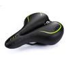 UNISTRENGH Big Bum Bike Saddle Seats Extra Wide Silica Gel Padded Cushion Bicycle Cycling (Green/Black) view 1