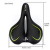 UNISTRENGH Big Bum Bike Saddle Seats Extra Wide Silica Gel Padded Cushion Bicycle Cycling (Green/Black) view 2