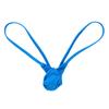 ACSUSS Men's Grape Smugglers Micro Bulge Pouch Thongs V-String Bikini Briefs Underwear Blue XL view 3