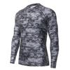 HUGE SPORTS Men's Splice UV Sun Protection UPF 50+ Skins Rash Guard Long Sleeves (Pixel Dark, 2XL) view 1