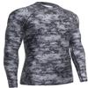 HUGE SPORTS Men's Splice UV Sun Protection UPF 50+ Skins Rash Guard Long Sleeves (Pixel Dark, 2XL) view 2
