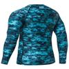 HUGE SPORTS Men's UV Sun Protection UPF 50+ Full Digital Print Rash Guard Long Sleeves (Pixel Green, 3XL) view 3