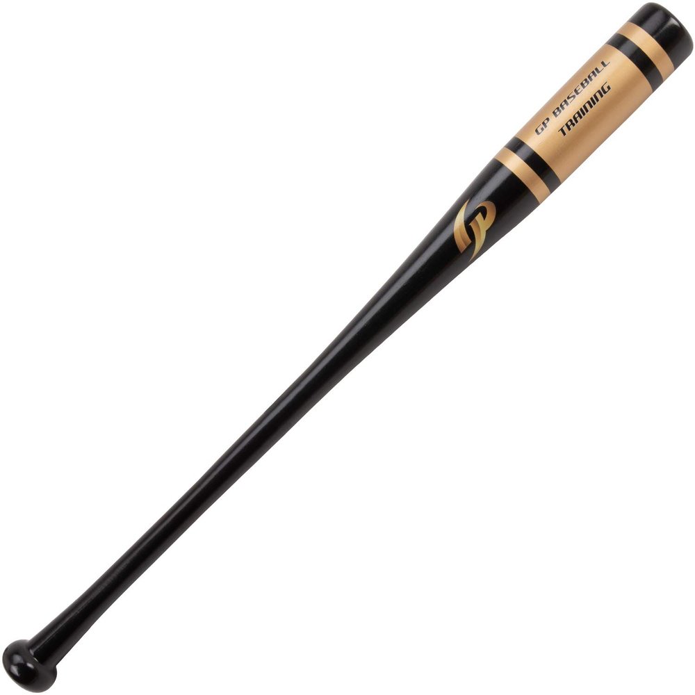GP 44264Y Baseball Training Bat, 33.1 inches (84 cm), 33.1 oz (1,000 g), Wooden, Black x Gold