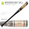 GP 44264Y Baseball Training Bat, 33.1 inches (84 cm), 33.1 oz (1,000 g), Wooden, Black x Gold view 2