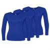 Adar Uniforms, Underscrubs for Women 3 Pack - Long Sleeve Underscrub Comfort Tee - 2903 - Royal Blue - L view 1