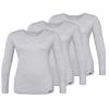 Adar Uniforms, Underscrubs for Women 3 Pack - Long Sleeve Underscrub Comfort Tee - 2903 - Marl Gray - M view 1