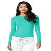 Adar Uniforms Underscrubs for Women 3 Pack - Long Sleeve Comfort Tee - 2903 - Sea Glass - XXS view 2