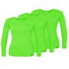 Adar Uniforms Underscrubs for Women 3 Pack - Long Sleeve Comfort Tee - 2903 - Neon Lime Green - XS view 1