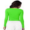 Adar Uniforms Underscrubs for Women 3 Pack - Long Sleeve Comfort Tee - 2903 - Neon Lime Green - XS view 3