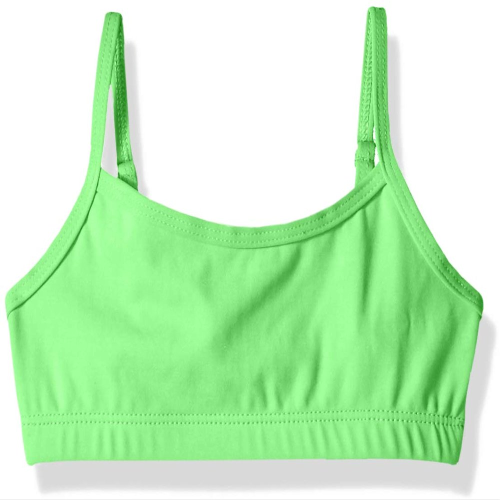 Clementine Apparel Girls' Little CLM-C-TB-102C-BraTop, Limeade, S