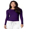 Adar Uniforms, Underscrubs for Women 3 Pack - Long Sleeve Underscrub Comfort Tee - 2903 - Purple - M view 2