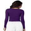 Adar Uniforms, Underscrubs for Women 3 Pack - Long Sleeve Underscrub Comfort Tee - 2903 - Purple - M view 3