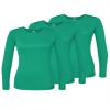 Adar Uniforms Underscrubs for Women 3 Pack - Long Sleeve Comfort Tee - 2903 - Spearmint - S view 1