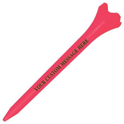 1000 Custom Pride Performance Tees - 1 Color Imprint 3-1/4" Citrus Pink