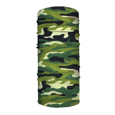 Disc Store Performance Dry Fit Facemask, Multifunctional Neck Gaiter Mask, Scarf, and Bandana - Protects Against the Sun, Wind and Outdoor Elements - Lightweight Microfiber Fabric - Green Camo