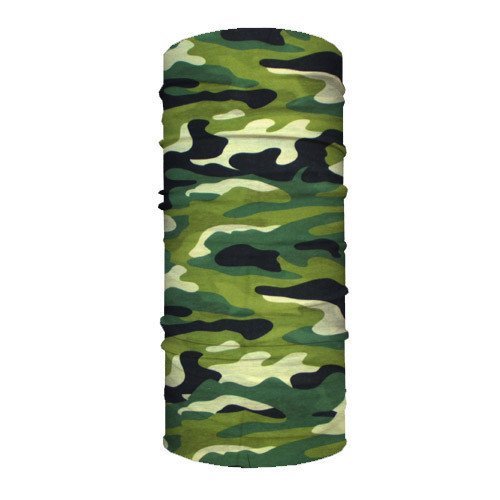 Disc Store Performance Dry Fit Facemask, Multifunctional Neck Gaiter Mask, Scarf, and Bandana - Protects Against the Sun, Wind and Outdoor Elements - Lightweight Microfiber Fabric - Green Camo