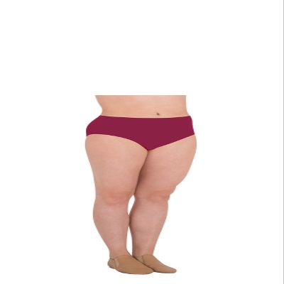 Bodywrappers Girls' Athletic Brief, Cardinal, 8-10