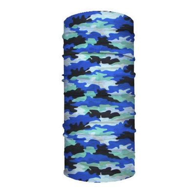 Disc Store Performance Dry Fit Facemask, Multifunctional Neck Gaiter Mask, Scarf, and Bandana - Protects Against the Sun, Wind and Outdoor Elements - Lightweight Microfiber Fabric - Camo Blue