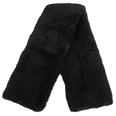 ECP Equine Comfort Products Easy Fit Genuine Merino Sheepskin Girth Cover, Prevents Gall Sores & Chafing, Sweat-Absorbing, Breathable, Soft & Protective, 32 Inches, Black