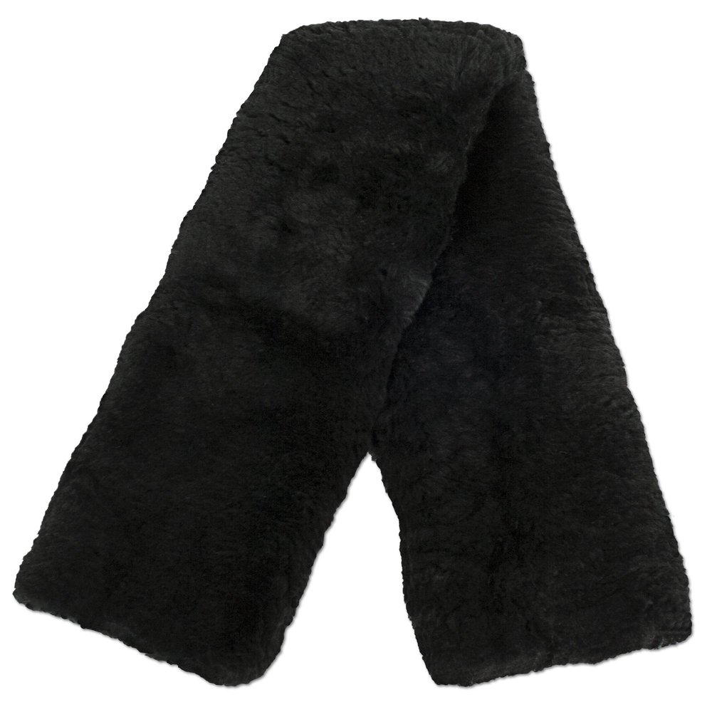 ECP Equine Comfort Products Easy Fit Genuine Merino Sheepskin Girth Cover, Prevents Gall Sores & Chafing, Sweat-Absorbing, Breathable, Soft & Protective, 32 Inches, Black