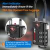 TSA Approved Cable Luggage Locks, Re-settable Combination with Alloy Body view 3