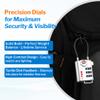 TSA Approved Cable Luggage Locks, Re-settable Combination with Alloy Body view 4