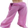 RaanPahMuang Wild Light Cotton Thai Pirates Pants Hip Tied, Medium, Lavender Pink view 2