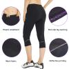 Santic Women's Bike Pants 4D Padded Cycling Capris Shorts 3/4 Biking Tights Bicycle Capris Purple view 4