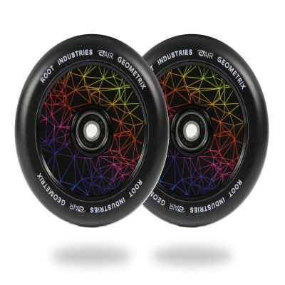 ROOT INDUSTRIES AIR Wheels 110mm - 120mm Pro Scooter Wheels Pair - Fits Most Setups - 24mm x 110mm - 120mm - Bearings Installed - 90 Day Warranty - Scooter Wheels (Geometrix, 110)