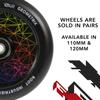 ROOT INDUSTRIES AIR Wheels 110mm - 120mm Pro Scooter Wheels Pair - Fits Most Setups - 24mm x 110mm - 120mm - Bearings Installed - 90 Day Warranty - Scooter Wheels (Geometrix, 110) view 2