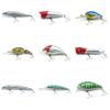 4044 Big One 9 Pieces Fishing Lures Crankbait Freshwater Saltwater Hard Baits Diving Topwater Floating Bass Lots 0824 view 1