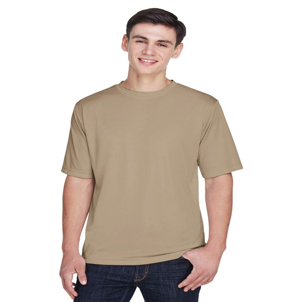 Team 365 Men's Zone Performance T-Shirt L DESERT KHAKI