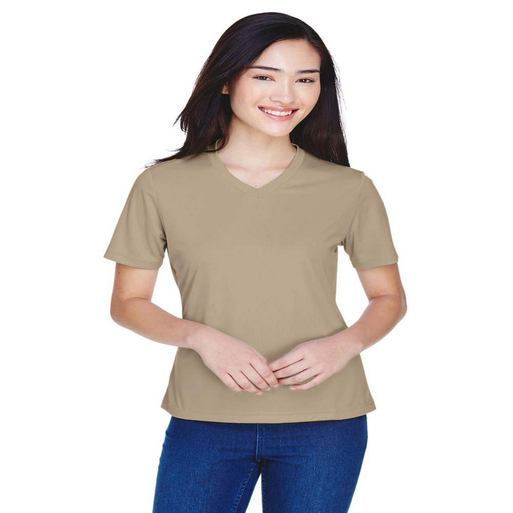 Team 365 Ladies' Zone Performance T-Shirt XS DESERT KHAKI