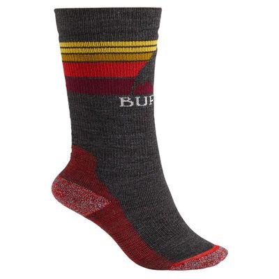 Burton Youth Emblem Midweight Socks (True Black, S/M 13-1)