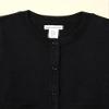 Amazon Essentials Girls' Uniform Slim Fit Crewneck Cardigan Sweater, Black, X-Small view 4