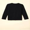 Amazon Essentials Girls' Uniform Slim Fit Crewneck Cardigan Sweater, Black, Small view 3