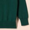 Amazon Essentials Unisex Kids' Uniform Cotton V-Neck Sweater, Dark Green Heather, Small view 3